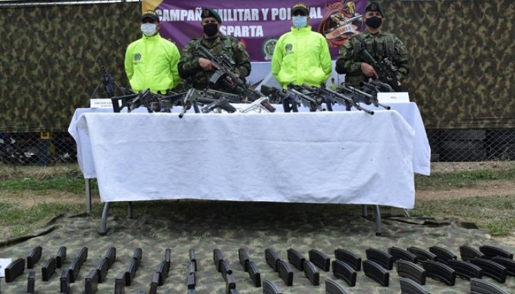 El material de guerra fue encontrado en el corregimiento Las Mercedes de Sardinata.