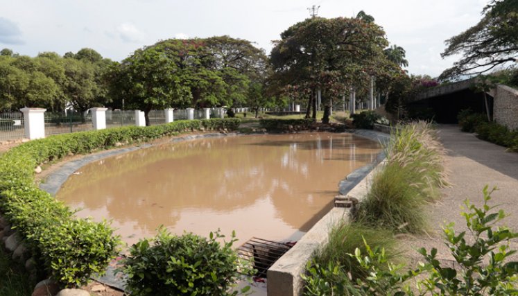 El Café Lago fue la obra que se hizo en 2017, como parte de la recuperación del parque, y aún no ha entrado en funcionamiento. / Foto: Alfredo Estévez