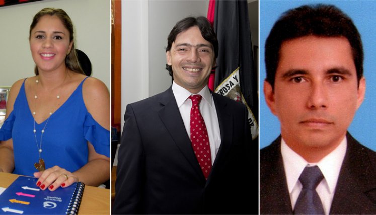 María Jimena Durán, Wilmar Cepeda Basto y Luis Manuel Quintero, los ternados / Foto: Cortesía