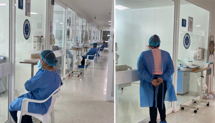 Por la seguridad del paciente y la de su familia, la institución solo autoriza un acompañante en el servicio, de domingo a domingo. / Foto: Cortesía