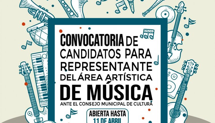 Convocatoria de candidatos para representante del área artísitca de música.