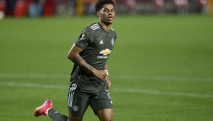 Marcus Rashford, delantero del Manchester United 