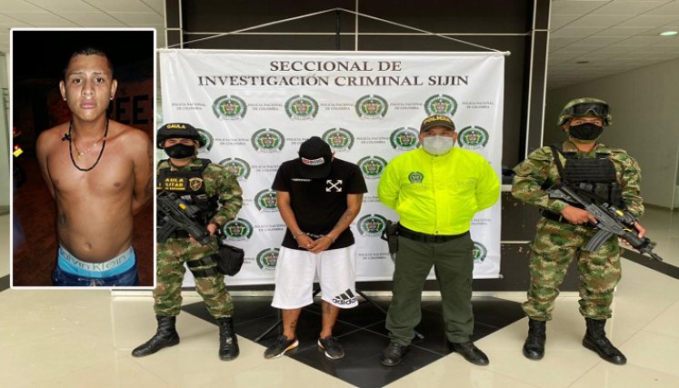 Edwin Alexis Misse Santafé fue detenido en Villa del Rosario./FOTO: Cortesía 