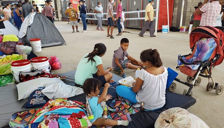 Desplazados venezolanos en Arauquita.  Foto:  Cindy Martínez