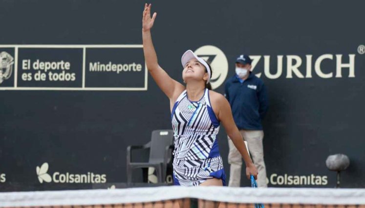 María Camila Osorio Serrano disputará la semifinal de la Copa Colsanitas. 