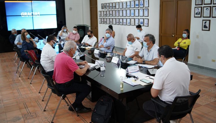 Aspecto de la reunión ayer, en la Gobernación de Norte de Santander/ Foto cortesía 