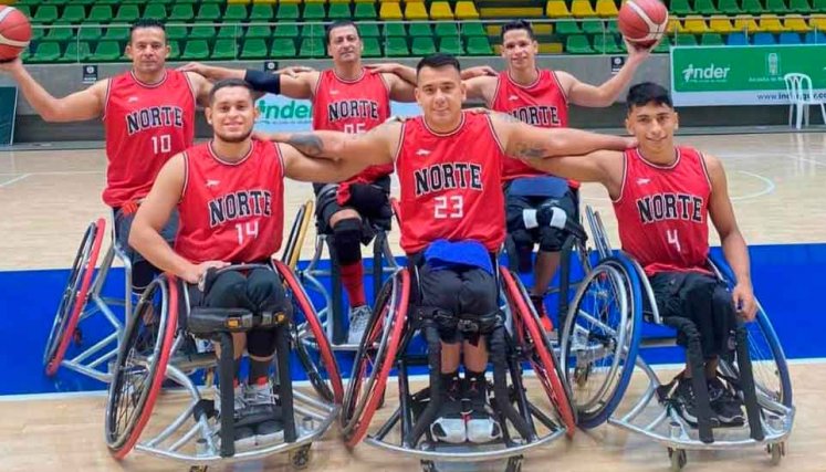 Norte logró el subcampeonato en Torneo Nacional Interclubes de Baloncesto en silla de ruedas.
