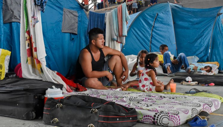 Desplazados venezolanos en Arauquita.  