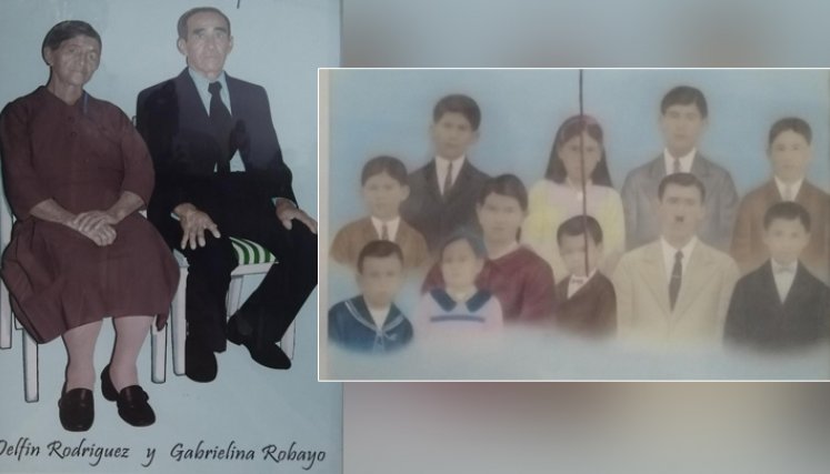 Delfín Rodríguez Bermúdez y Gabrielina Robayo Hernández y sus hijos. / Foto: Cortesía