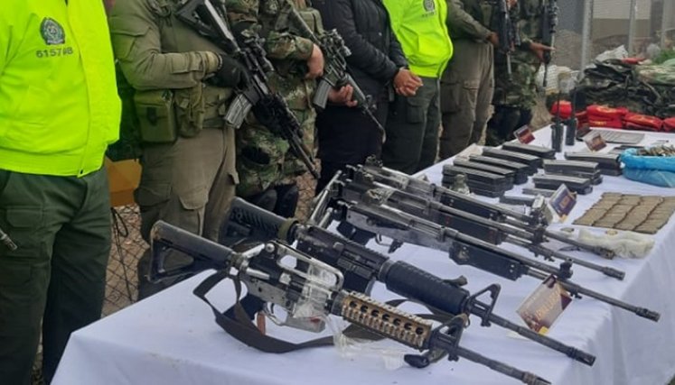 Entre el armamento extraviado hay cuatro fusiles y tres pistolas.
