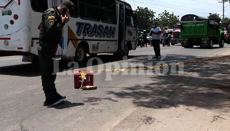 El hecho ocurrió en en la calle 32 con avenida 7, del barrio Virgilio Barco.