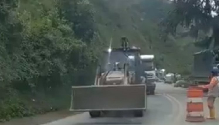 Deslizamiento en la vía Pamplona-Cúcuta