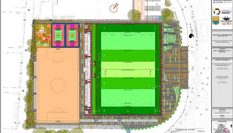 Diseño de la zona deportiva del Barrio Niza de Cúcuta