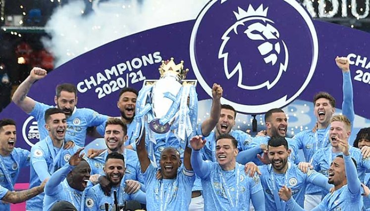 Manchester City, finalizó la temporad goleando al Everton 