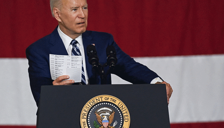 El presidente de los Estados Unidos, Joe Biden, dijo que el objetivo general de su gobierno es hacer crecer a la clase media estadounidense. / Foto AFP