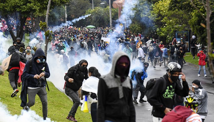 Disturbios en Colombia.