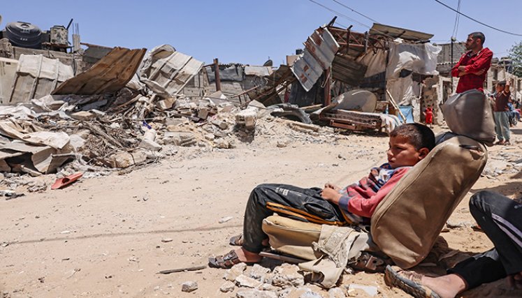 Bombardeos en la Franja de Gaza