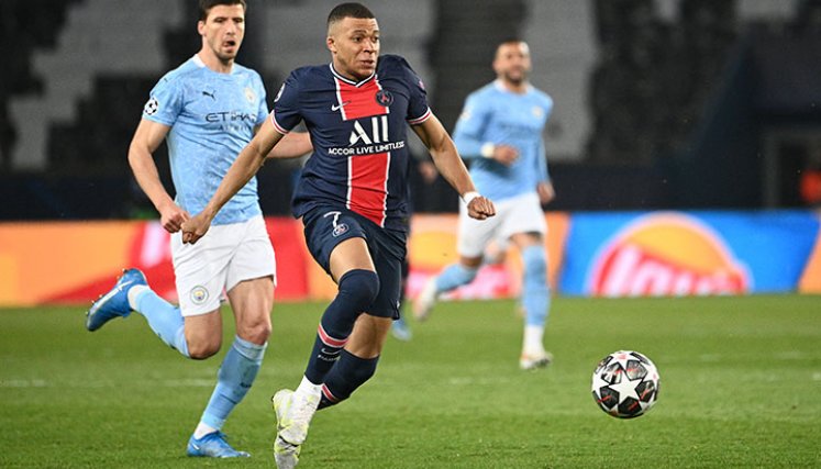 Kylian Mbappé, delantero del PSG. 