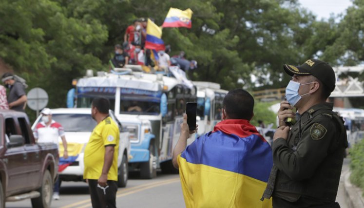 El paro se cumplió de manera ordenada y pacífica en Cúcuta y todo el departamento. / Foto Alfredo Estévez