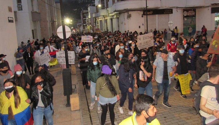 Manifestaciones en Pamplona.