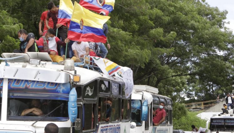 Los reclamos de los campesinos del Catatumbo se centran en que no se haga la erradicación de cultivos ilícitos con glifosato y se implemente el acuerdo de paz entre la desmovilizada guerrilla de las Fac y el gobierno de Juan Manuel Santos en La Habana. / Foto: Alfredo Estévez