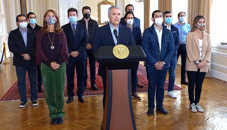 El presidente Duque reiteró que esa reforma no va a aumentar el impuesto de IVA a los bienes y servicios. / Foto: Presidencia