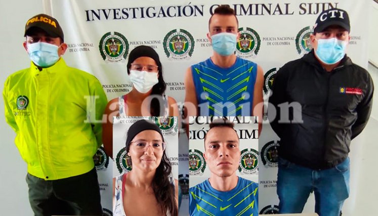 José Alirio Quintero Suárez, ‘Pantera’, y su compañera sentimental Leidy Yurymar Gauta 