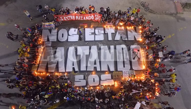 Velatón en Cúcuta.