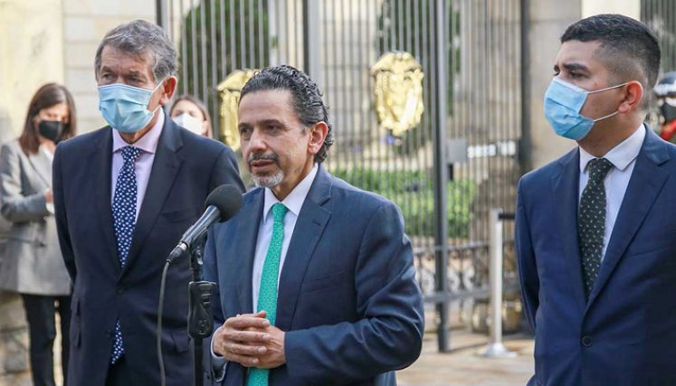 Ambas partes acordaron mantener el acompañamiento de representantes de las Naciones Unidas y la Iglesia Católica durante los siguientes encuentros y aseguró que el de este lunes fue apenas un primer acercamiento, según Miguel Ceballos. / Foto: Presidencia.