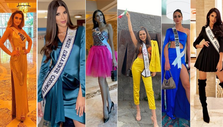 Chile: Daniela Nicolás.  Colombia: Laura Olascuaga. Costa Rica: Ivonne Cerdas. México: Andrea Meza. Puerto Rico: Estefanía Soto. Panamá: Carmen Jaramillo. Foto: Instagram