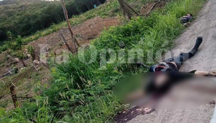 Dos hombres fueron asesinados en las últimas horas en el corregimiento Juan Frío de Villa dwl Rosario. Sus cuerpos aparecieron en una orilla de la vía que conduce a la vereda La Uchema de ese municipio. / Foto Cortesía