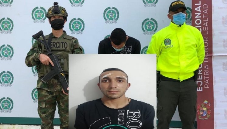 Marlon Steyman Navarro Gómez fue capturado en Ábrego.