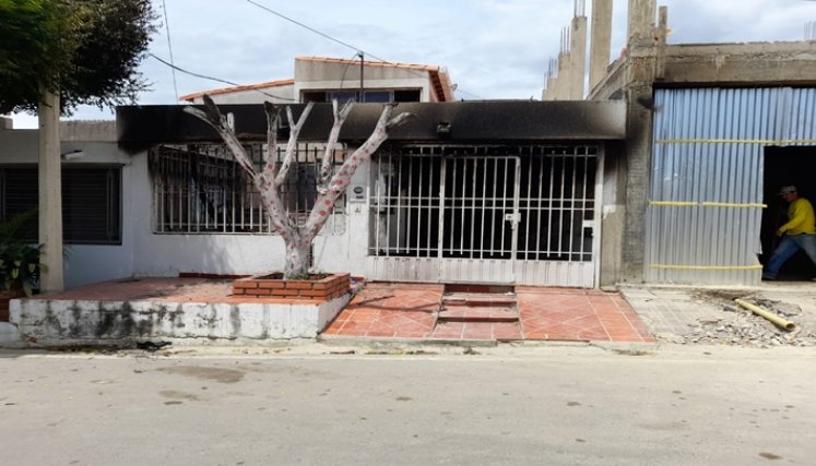 A la medianoche del viernes, se registró el incendio en este barrio de Cúcuta.