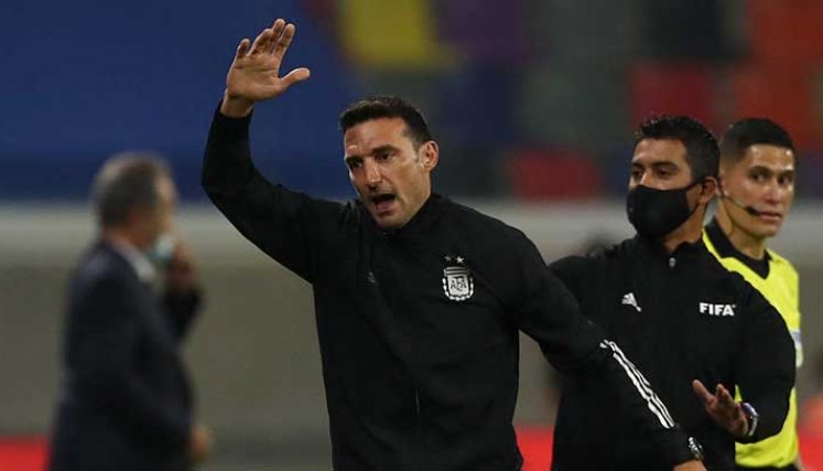 Lionel Scaloni, entrenador del seleccionado argentino de fútbol