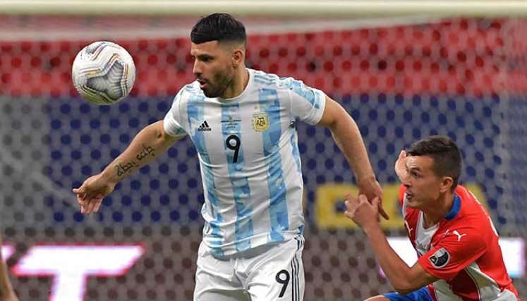 Sergio 'Kun' Agüero, delantero de la selección Argentina