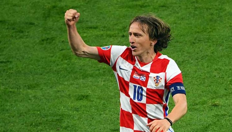 Luka Modric, mediocampista de la selección de Croacia.