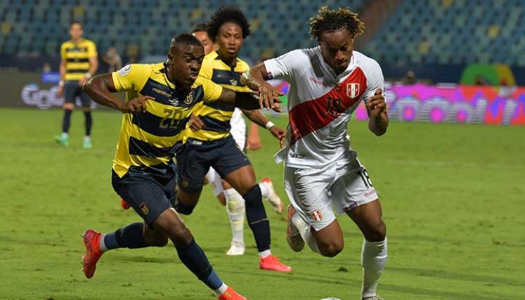 Duelo entre Perú y Ecuador en la Copa América 2021