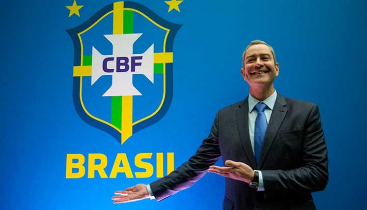Rogerio Caboclo, presidente de la Confederación Brasileña de Fútbol.