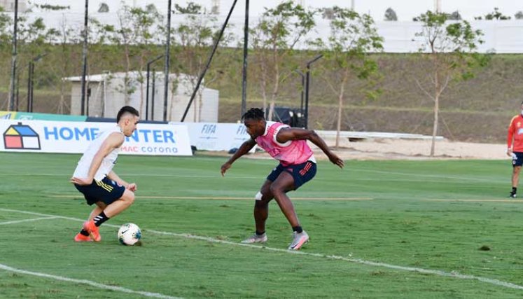 Entrenamiento de la selección Colombia 