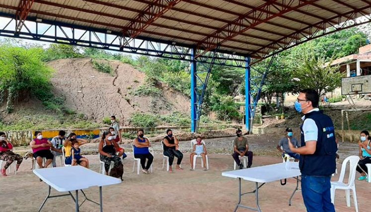 La comunidad de Sacalabrini se fortaleció con la estrategia Hilando./Foto Cortesía