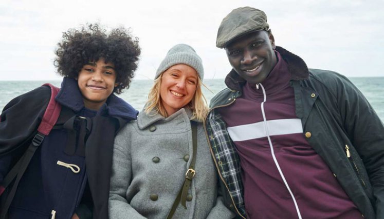 Raoul (Etan Simon), Claire (Ludivine Sagnier) y  Assane Diop (Omar Sy). /Foto Instagram.