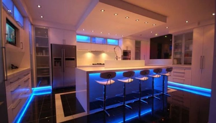 Luces LED en casa