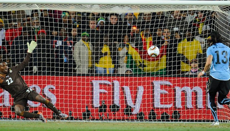 Abreu es recordado por un gol a lo 'panenka' en los cuartos de final del Mundial de 2010. 