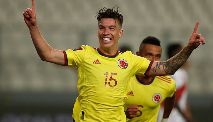 Matheus Uribe, mediocampista de la Tricolor. 