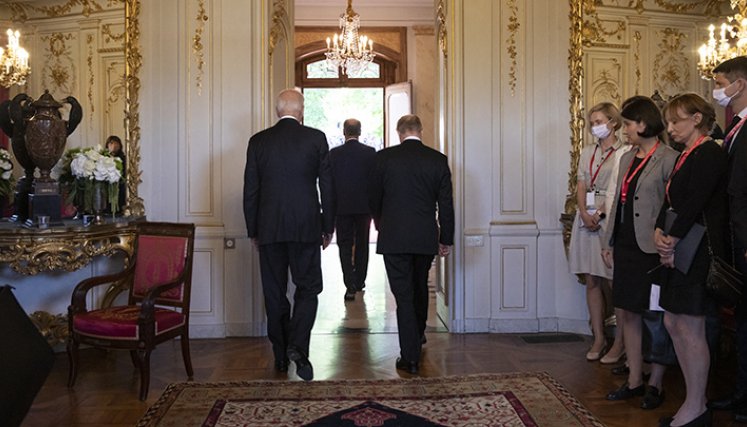 Joe Biden y Vladímir Putin.