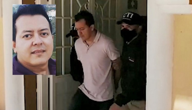 Deiby Arias fue capturado por el CTI de la Fiscalía.