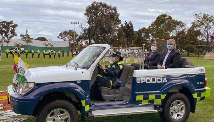 El general Jorge Luis Vargas asumió ayer la dirección general de la Policía Nacional en una ceremonia que encabezó el presidente Iván Duque. / Foto: Colprensa