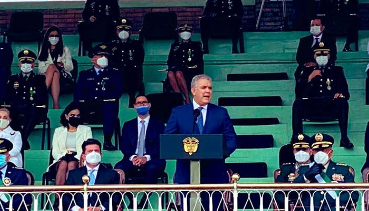 El presidente Iván Duque dio a conocer cómo se hará la reforma de la Policía./Foto Colprensa