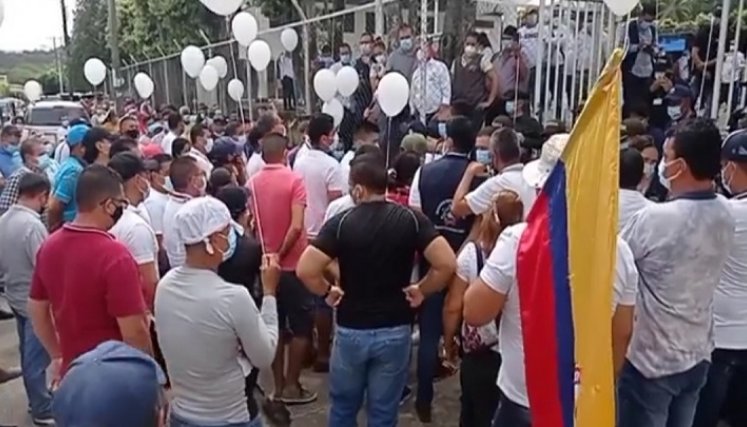 En Sardinata piden que se levanten los desbloqueos de las vías al Catatumbo./Foto: cortesía Irradiarte Sardinata