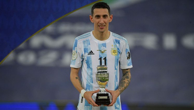 Ángel Di María, autor del único tanto de Argentina en la final de la Copa América. 